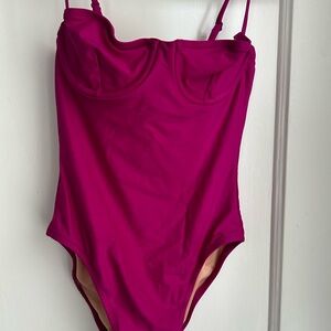 Vibrant Pink One-Piece Swimsuit